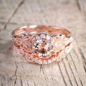 Rose Gold Boho Stacker Set